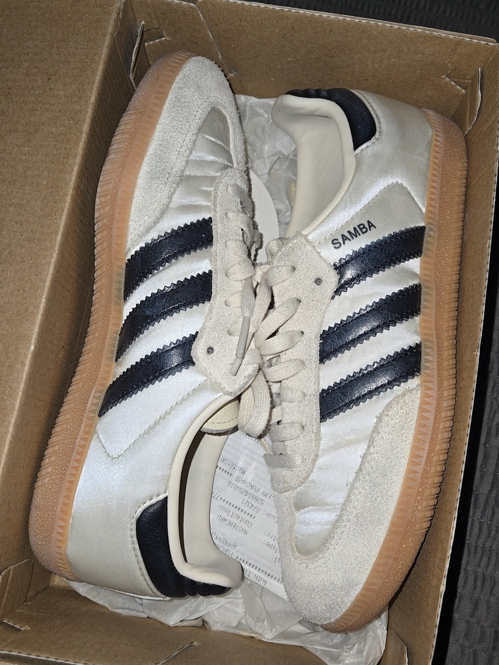 adidas Kids Cream & Black Retro Sneakers